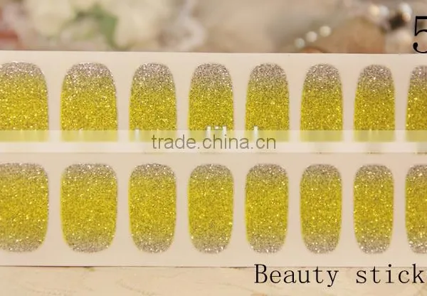 Glitter Nail Sticker Spring Nail Stickers Colourful Nail Sticker