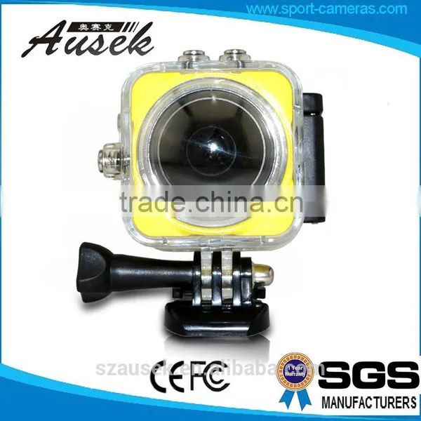 360 Degree Action Camera 360 VR VR Mode Waterproof 30M Sport Action Camera High Resolution Mini DV Cam 2016 New Supplier's Choice