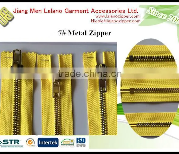 Good Qualtiy Shiny Brass Zippers for Pants photo-2