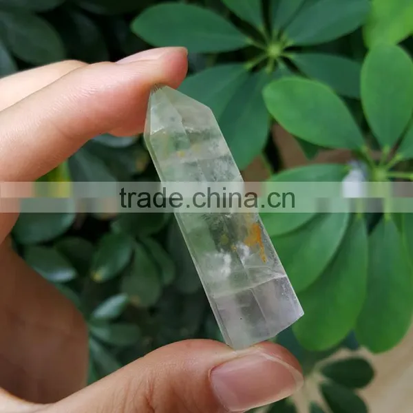 Top Quality Polished Rainbow Fluorite Crystal Points Purple&Green Fluorite Crystal Wand photo-2