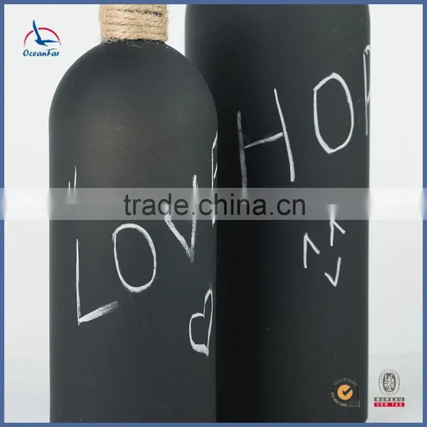 Chalkboard Flower Vase Glass High Quality Decorative Glass Vase photo-2