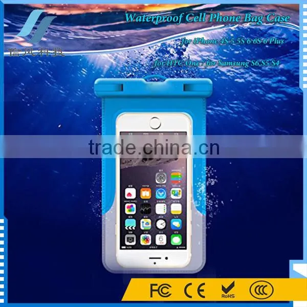 Universal Waterproof Case Bag for IPhone 4S 5 5S 6 6S 6 Plus for HTC One for Samsung S6 S5 S4 photo-5