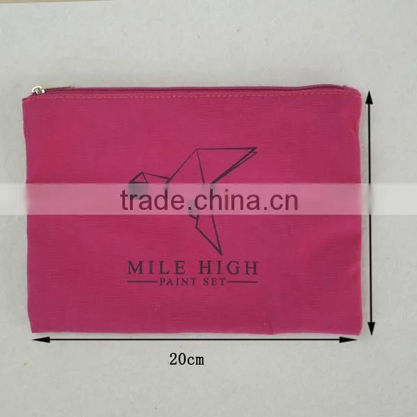 Small Zipper Cotton Canvas Tote Bags photo-2