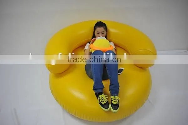 PVC Yellow Leisure Inflatable Sofa Big Air Chair Sofa Furniture photo-4