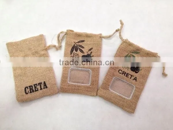 ECO-FRIENDLY HIGHT DENSITY MINI JUTE BAG WITH WINDOW photo-3
