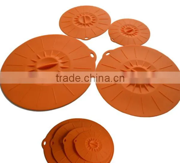 Wholesale Hight Quality Food Grade Heat Resistant Silicone Cover Flexiable Silicone Suction Lid photo-3