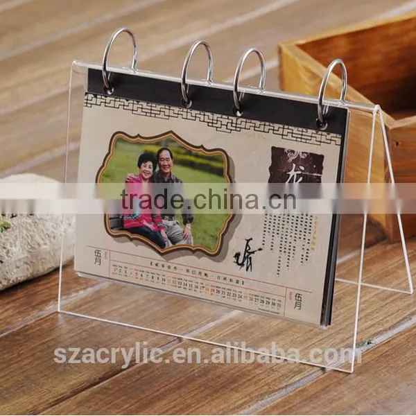 Plastic Desk Calendar Holder in Acrylic Material photo-2