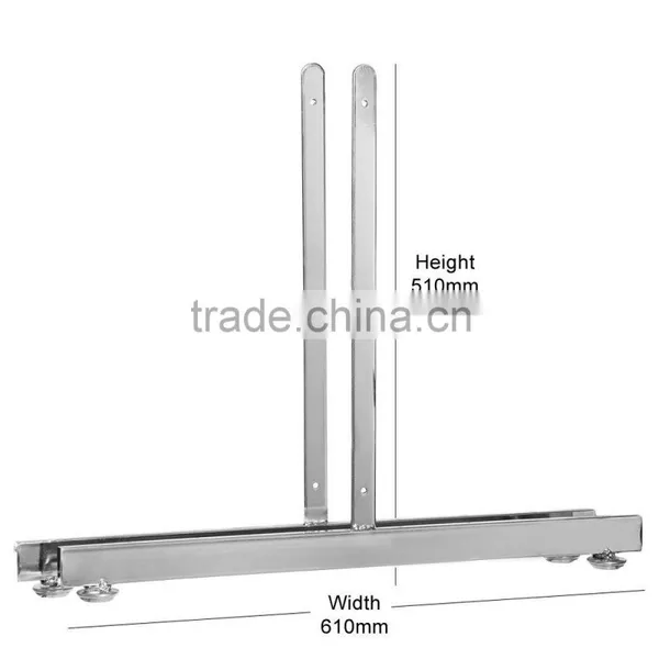 Chrome T-Legs for Gridwall Mesh,Gridwall Stand T-Legs photo-3