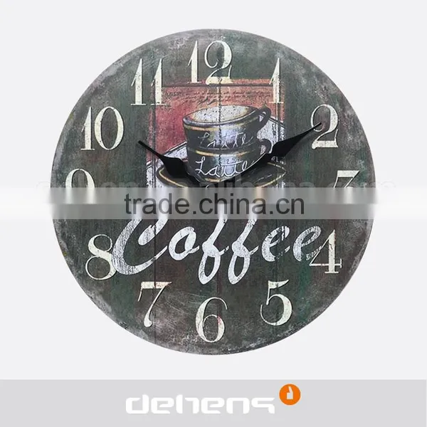 DEHENG Quartz Analog Type Shabby Chic Wall Clock photo-3