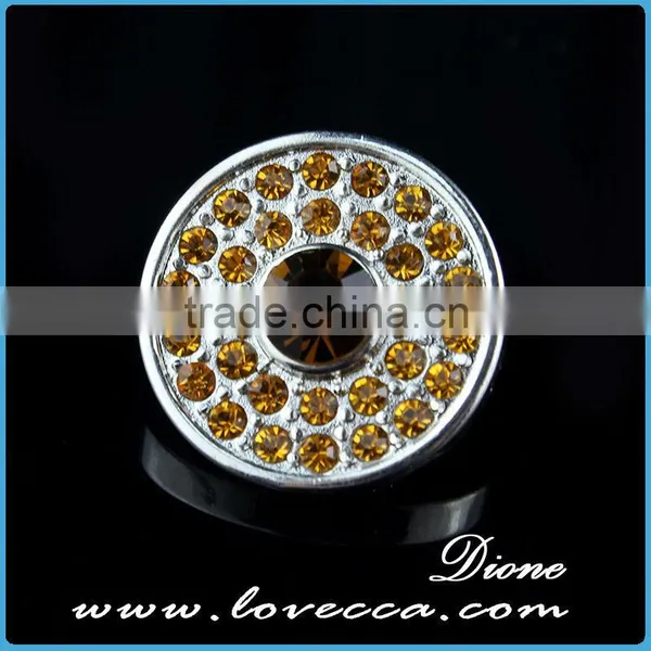 Charms Fashion Crystal Rose Flower s Napbutton Charms Fit Bracelet photo-4
