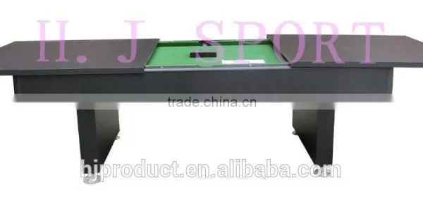Factory Promotion 7' High Quality Wooden 2 in 1 Multi Games Table. Pool Table, Dinning Table. photo-2