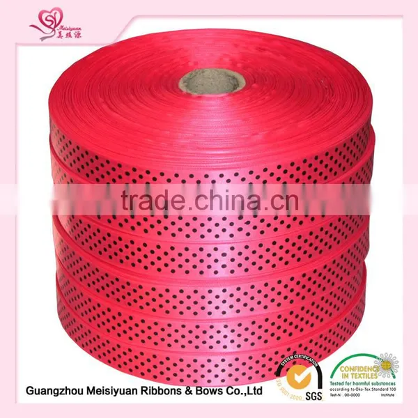 Golden Satin Ribbon Patterned and Words Printing Ribbon photo-5