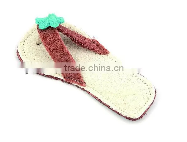 Shoe Shaped Loofah Sponge Chew Toy for Pet