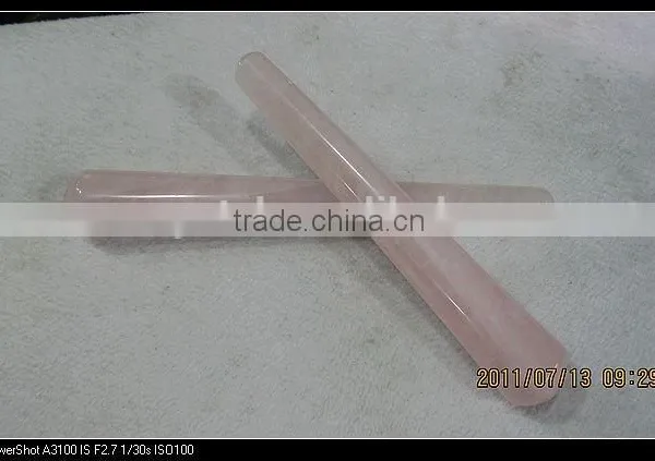 Wholesale Natural Clear/rose Crystal Wand Messager photo-2