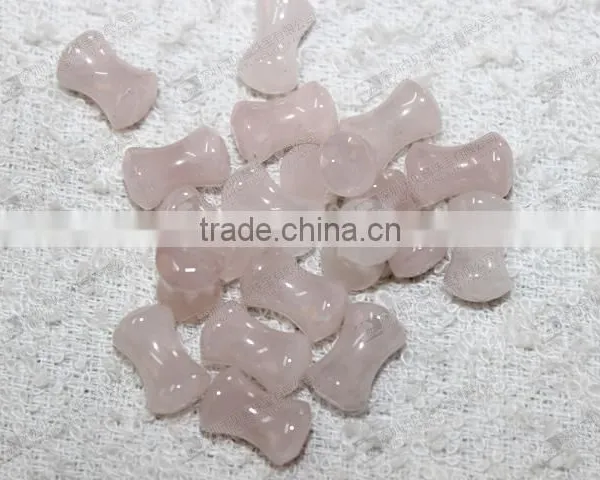 Hot Sale Natural Rose Quartz Ear Piercing Jewelry,double Flare Ear Plugs photo-2