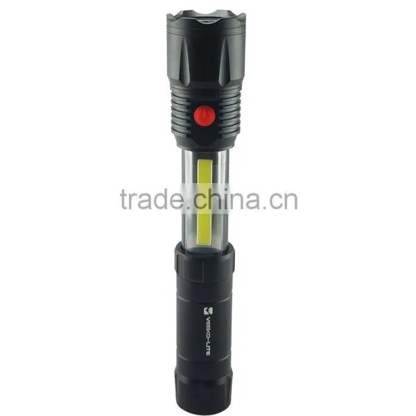 2016 New 4AA Aluminium Strong Led Flashlight COB Working Light Torches photo-3