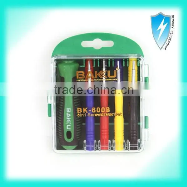 8 Pieces in 1 Tips Screwdriver Set With Plastic Handle Screwdriver photo-3