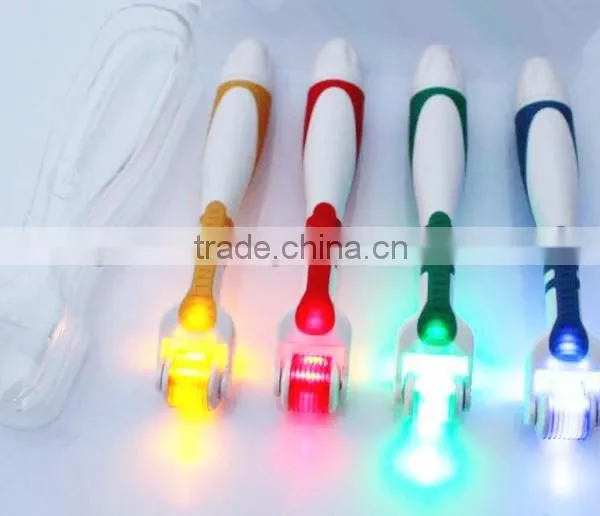 540 Needles 4 Colors Facial Skin Roller Led Micro Needle photo-2