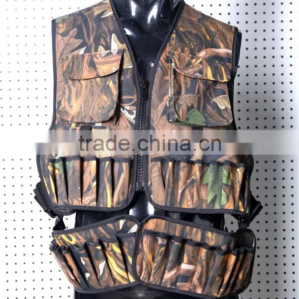 2016 The Most Popular Fashion Design Camo Combat Tactical Safari Hunting Vests