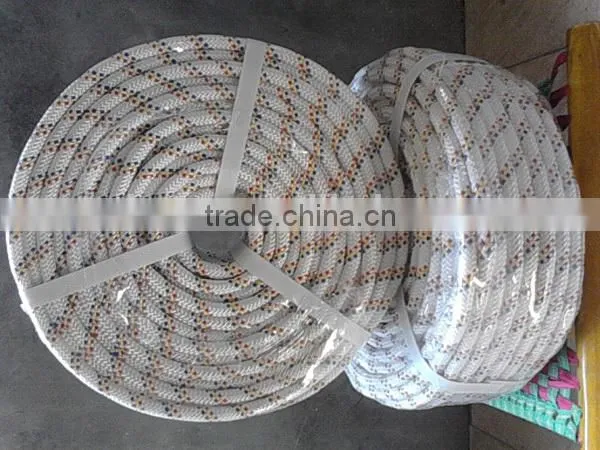 High Quality Static Polyester Double Braid Ropes Safety Belt 12mm photo-6