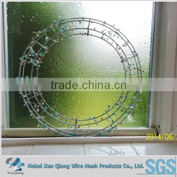 3mm Metal Wreath Form Green or White