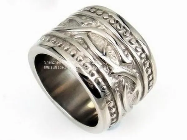 OEM / ODM Titanium Steel Jewelry Steel Band Ring For Gift photo-2