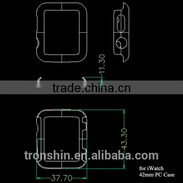 New Arrival 2015 Eco-friendly Crystal Clear Plastic Protective Case for IWatch 38mm and 42mm photo-4