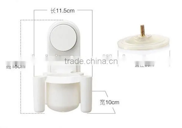CY147 Bathroom Toothbrush Holder Cup Wall Mount Sucker Toothbrush Holder Cups Organizer photo-4