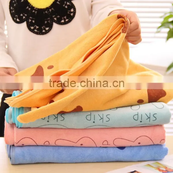 Q036 Cheap Promotional Fruit Color Cartoon Bath Microfiber Towel photo-2