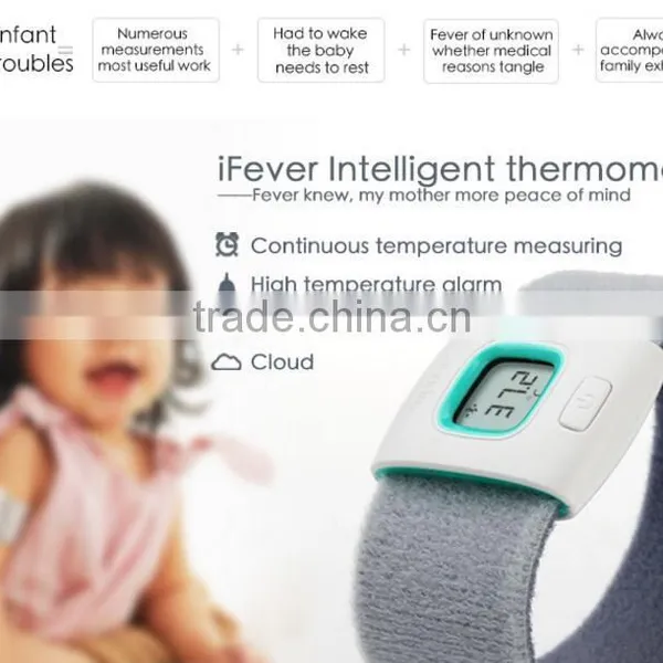 Smart Bluetooth Thermometer For Children, Mobile Remote Control Baby Monitor Wearable Bluetooth Househeld Electric Thermometer photo-2
