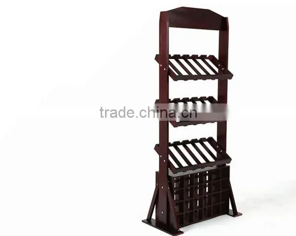 Best-selling Color Painting Large Wooden Wine Rack photo-5