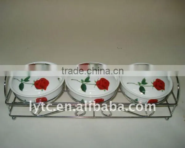 Ceramic Seasoning Jar With Metal Stand photo-2