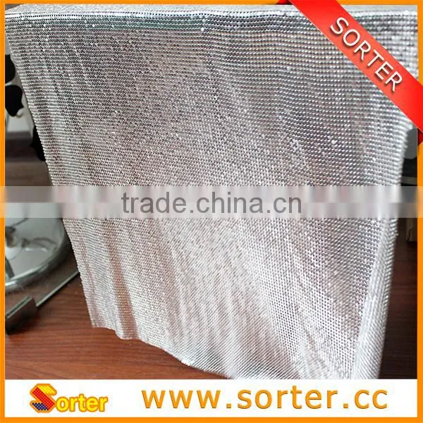 Semi-translucent Waterproof Metal Sequin Fabric Panel Curtains photo-5