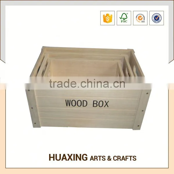 Fancy Style Wooden Storage Basket for Books photo-4