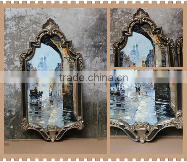 Old Factory Style Mirror Frame Picture Frames photo-2