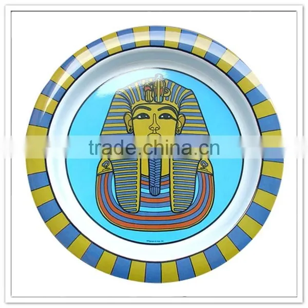 Cute Design Children Safety Zoo Plate Round Plastic Dry Fruit Plate for Festival Use Holiday Use photo-2