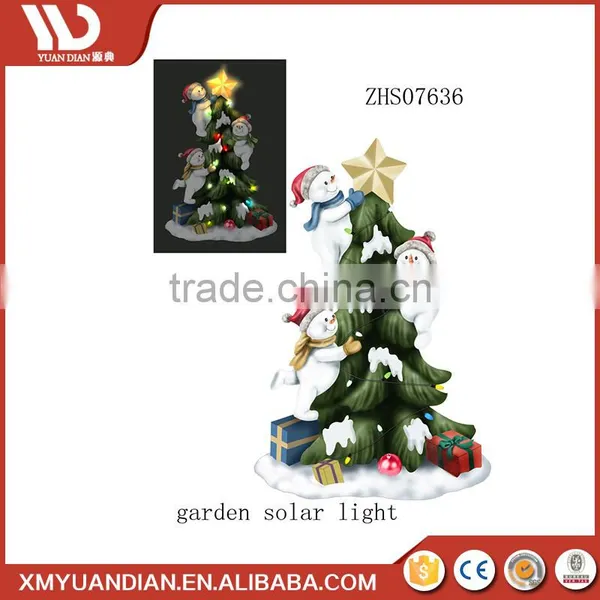 China Personalized Christmas Ornaments Solar Light 2017 Led Christmas Snow Lantern photo-2