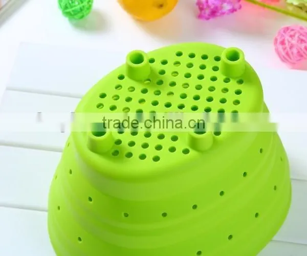 Silicone Garbage Bucket Fashion Sundries Basket Waste Basket photo-2