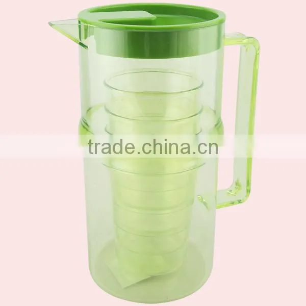 1800ml Drinking Set Insulated Plastic Cooler Water Jug Set With 4 Cup photo-4