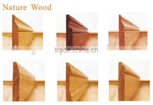 0.5mm Accustomized MDF Veneered Skirting Boards With Moisture Resistance photo-2