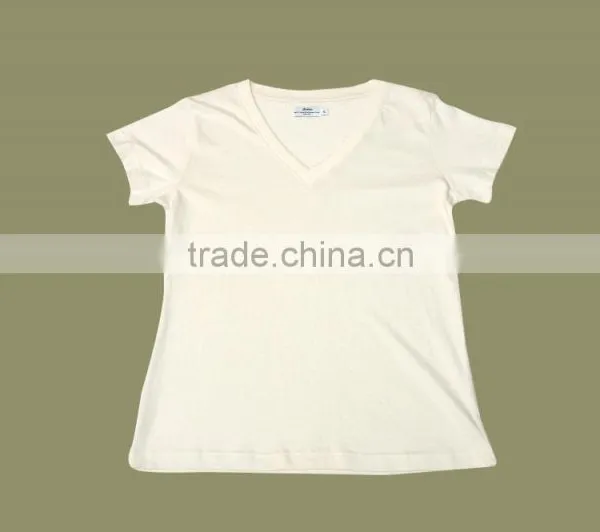 Ladies Basic T-Shirt_100% Organic Cotton Comfortable Baby T-shirt and Organic Printed Long Sleeve and Short Sleeve T-shirt With photo-5