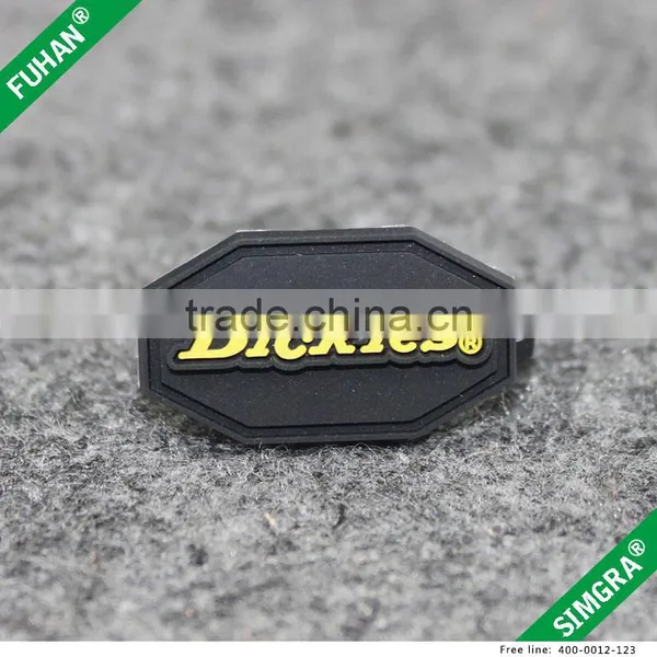 Brand Name Logo Embossed Printing Durable Rubber PVC Labels photo-2