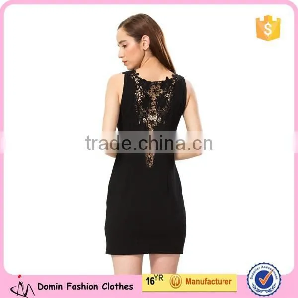 2015 Celebrity See Through V Neck Lace Insert Sexy Mini Dress photo-4