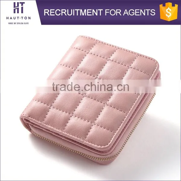 Classic Leisure Ladies Mini Card Wallets Best Selling Fashion Women Sheep Skin Leather Wallet For Sale photo-3