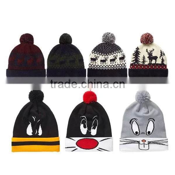 Winter Beanies, Beanie Hats Wholesale, Custom Knit Acrylic Beanie photo-4