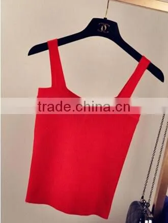 Top Pullover Sexy Skin-friendly Women's Vest 100% Cotton photo-5