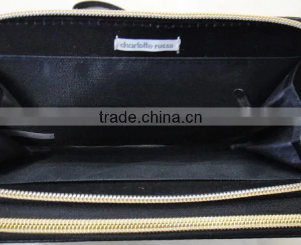 Fashion Hot High Quality pu Leather Rivets Zipper Wallet photo-4