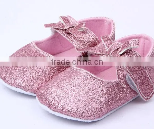 214 Brand New Infant Baby Girls Glitter Shoes Fashion Newborn Baby Soft Cotton Prewalker Baby Shoe photo-2