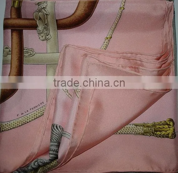 Scarf Tuch Scarf Silk Pink photo-6