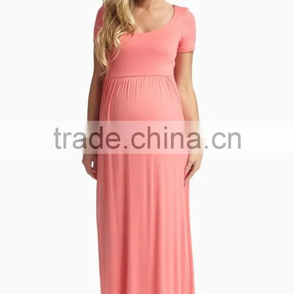 Short Sleeve Incredibly Soft Flattering Maternity Clothing Woman photo-2